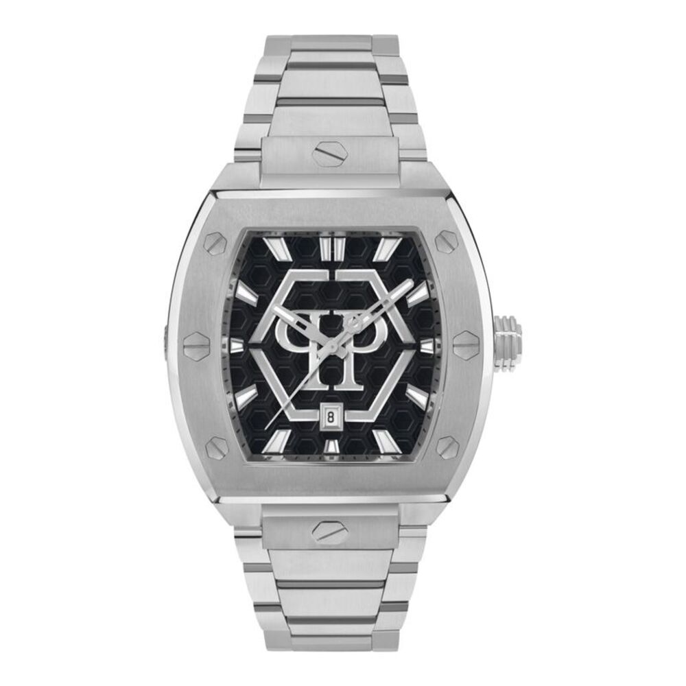Philipp Plein The Hexagon Phantom Bracelet Watch Silver Mens